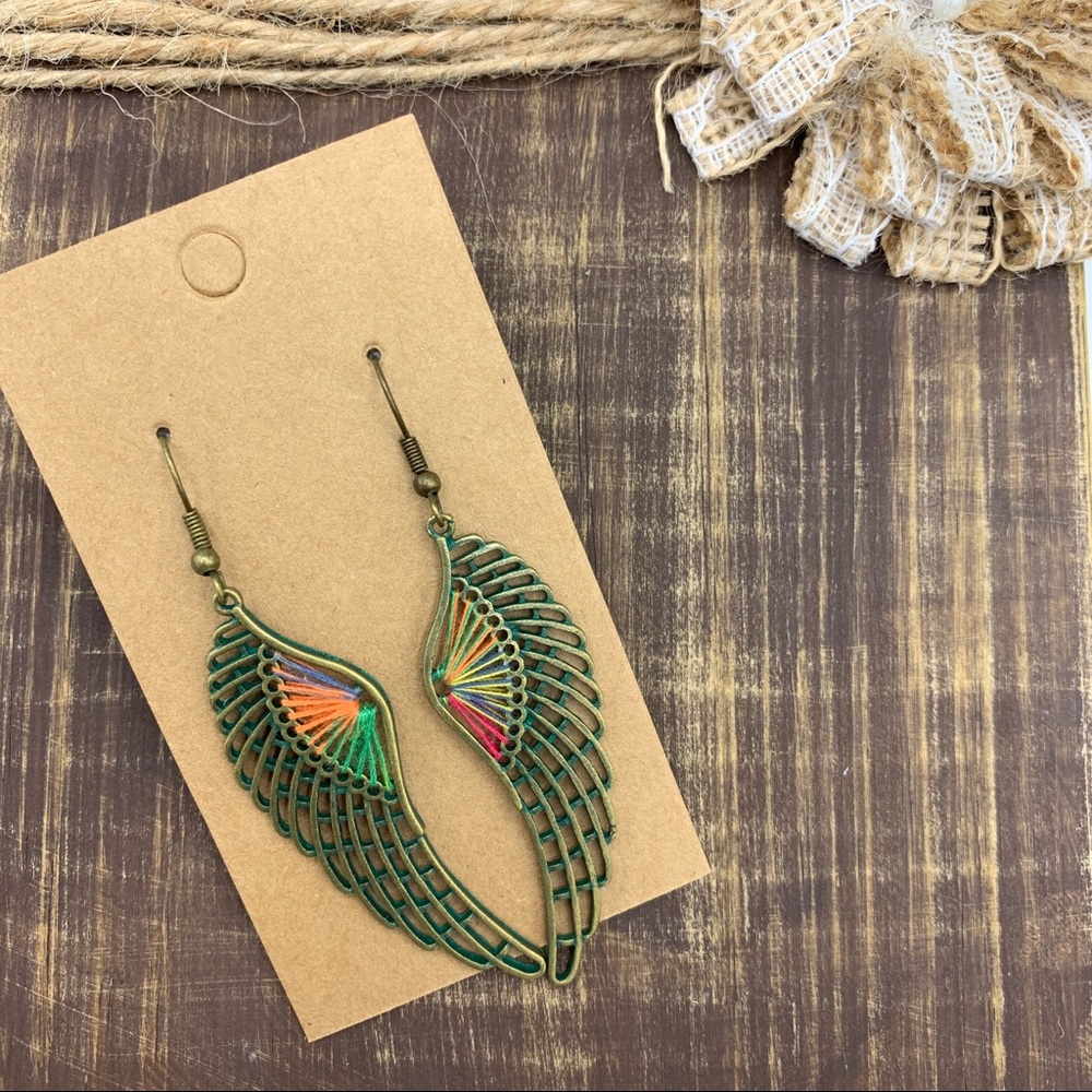 NWT Boho Wings Dangle Earrings